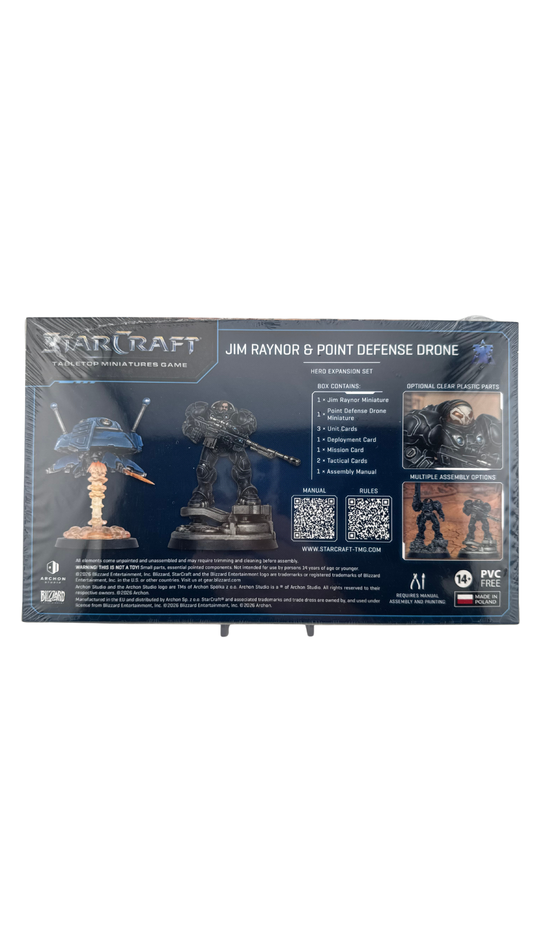 StarCraft Tabletop Miniatures Game: Jim Raynor & Point Defense Drone, Terran Hero Expansion Set (Archon Studio)
