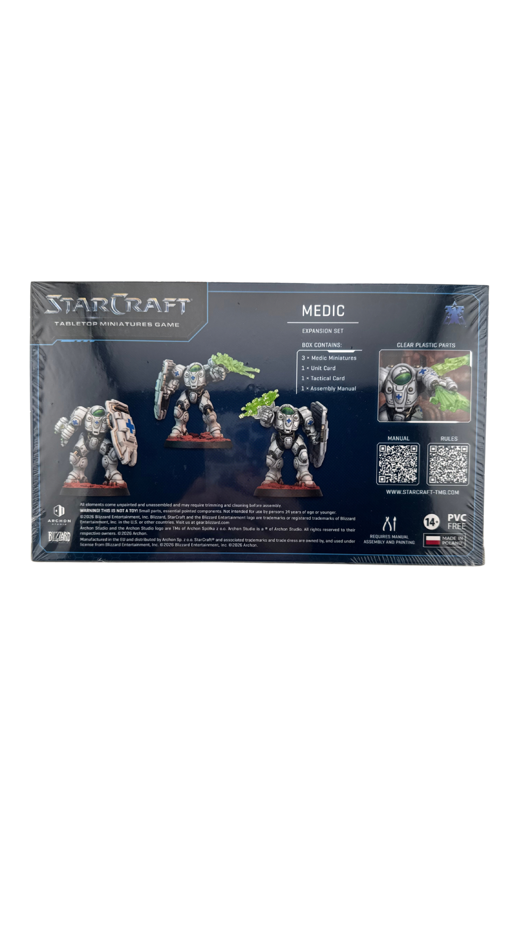 StarCraft Tabletop Miniatures Game: Medic, Terran Expansion Set, 3 Miniatures (Archon Studio)