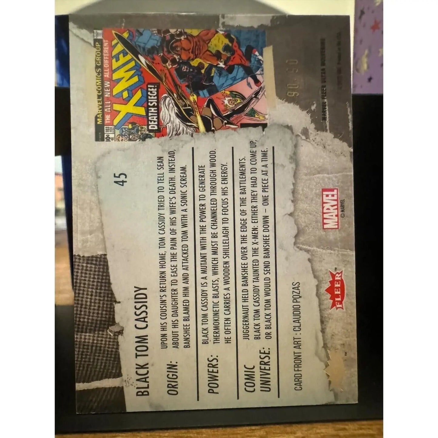 Black Tom Cassidy #45 YELLOW FOIL Slash Fleer Ultra Wolverine OMEGA 90/90 - MOD Shop LLC