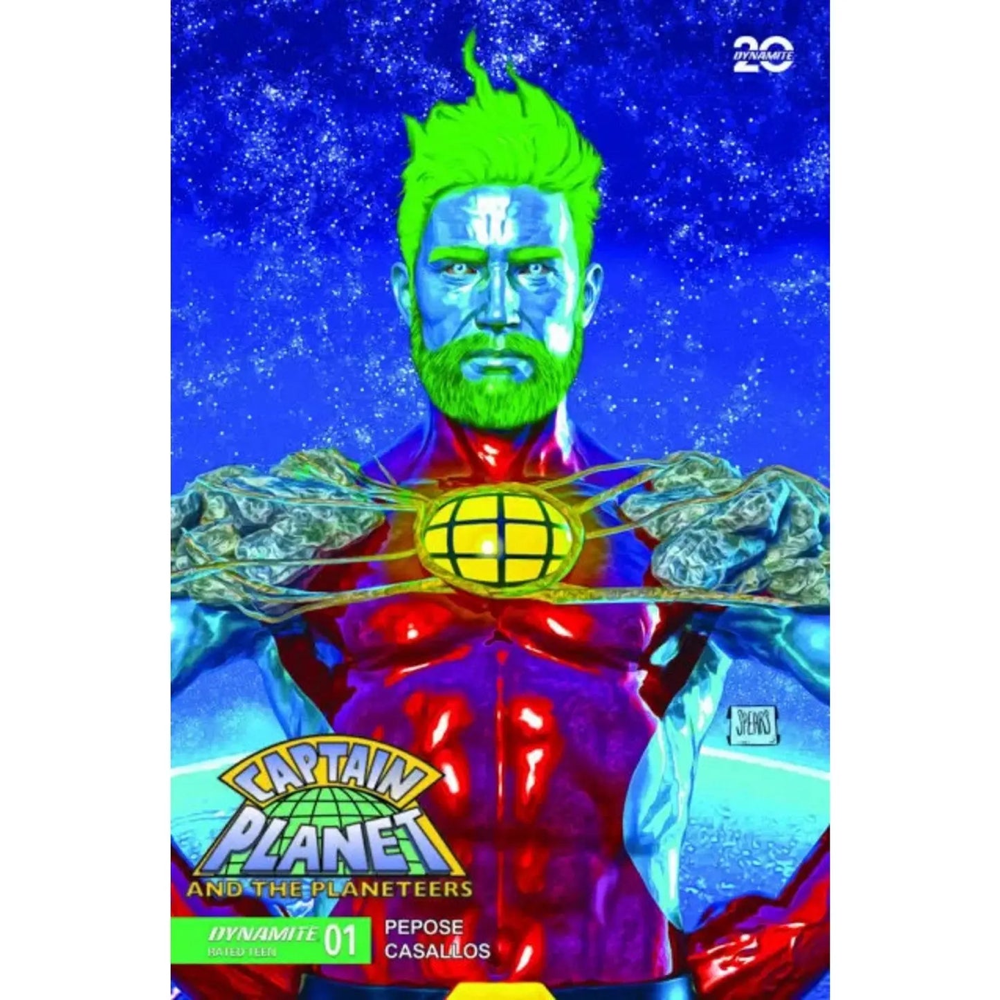 Captain Planet 1K Mark Spears Incentive Foil Variant (1:10) - MOD Shop LLC