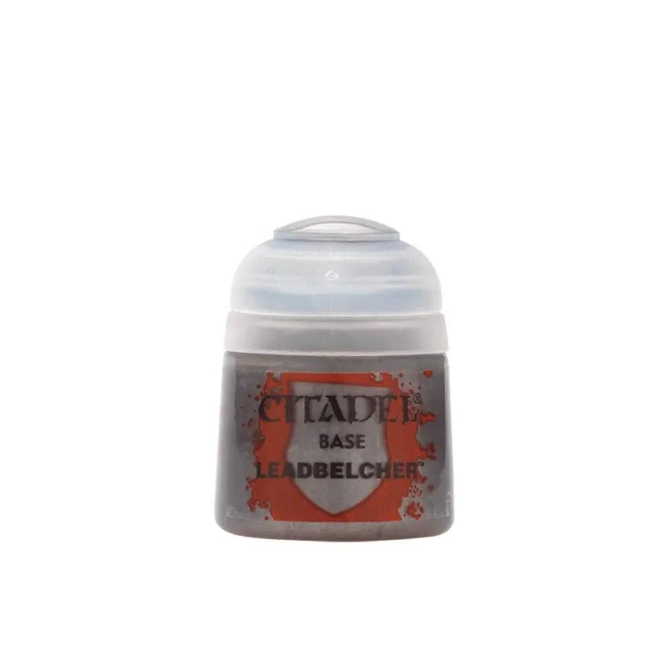 Citadel Base Paint: Leadbelcher (12ml) - Premium Metallic Miniature Paint for Warhammer, Tabletop Games & Model Painting - MOD Shop LLC
