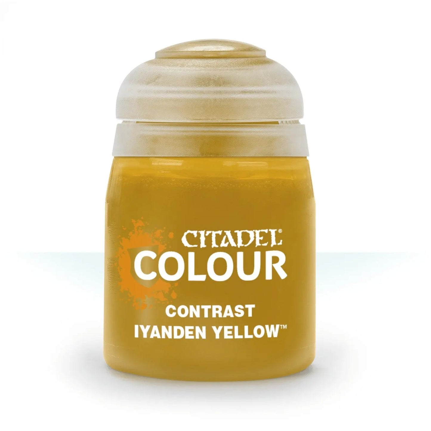 Citadel Contrast Paint: Iyanden Yellow - 18ml - Premium Miniature Painting Color for Warhammer and Tabletop Enthusiasts - MOD Shop LLC