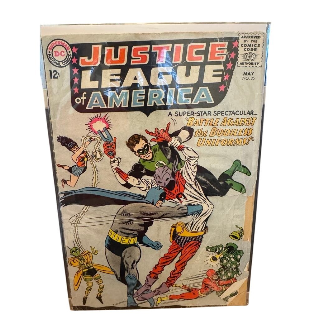 DC Justice League of America 35 (1965) - Damaged Cover and Spine - MOD Shop LLC