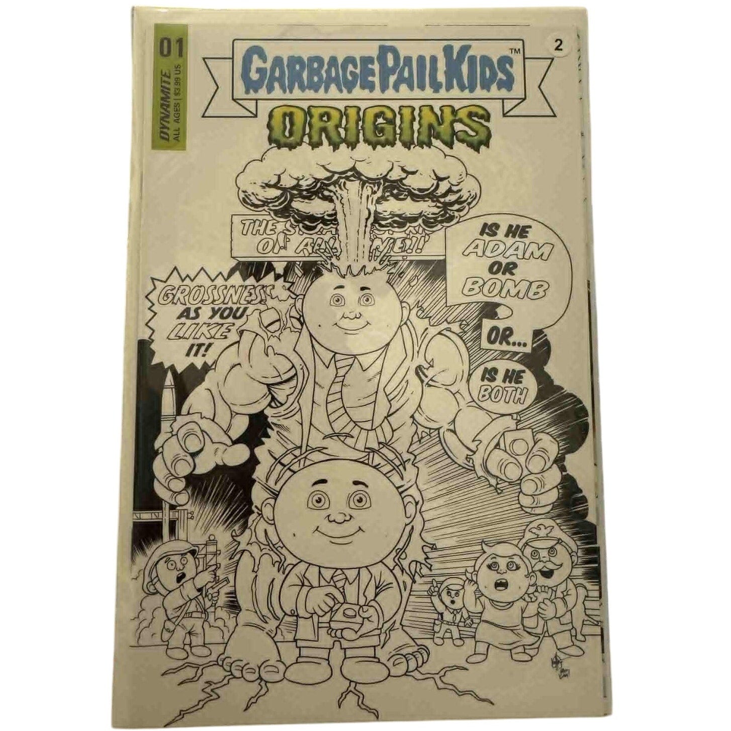Dynamite - Garbage Pail Kids Origins 1 - Colorless Variant - MOD Shop LLC