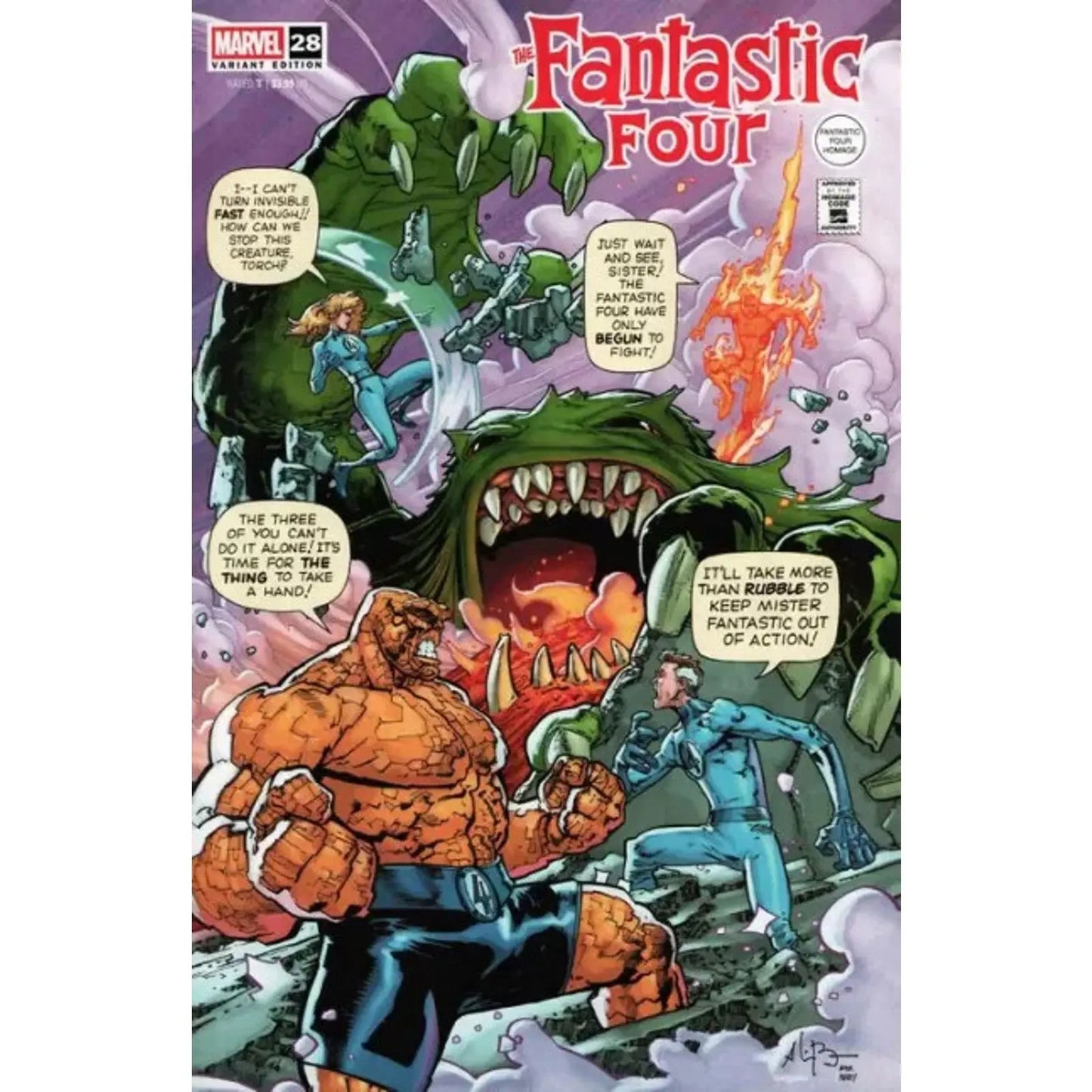 Fantastic Four, Vol. 7 28C Andrei Bressan Fantastic Four Homage Variant - MOD Shop LLC