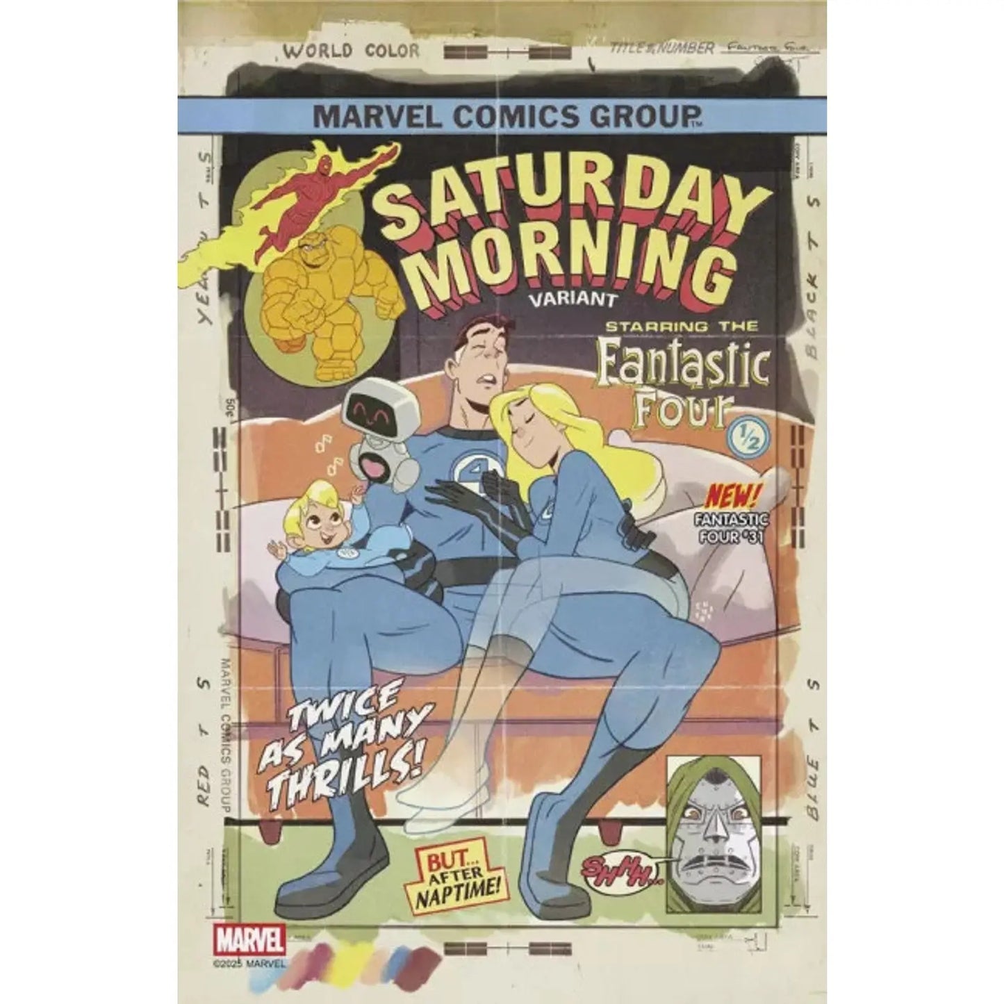 Fantastic Four, Vol. 7 31B Sean Galloway Saturday Morning Variant - MOD Shop LLC