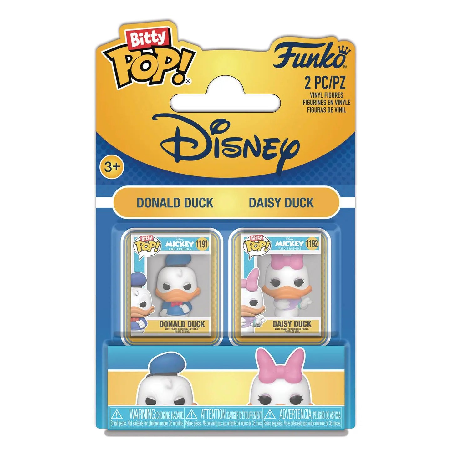 Funko Bitty Pop! - Mickey Mouse & Friends - Donald Duck & Daisy Duck 2 pack - MOD Shop LLC