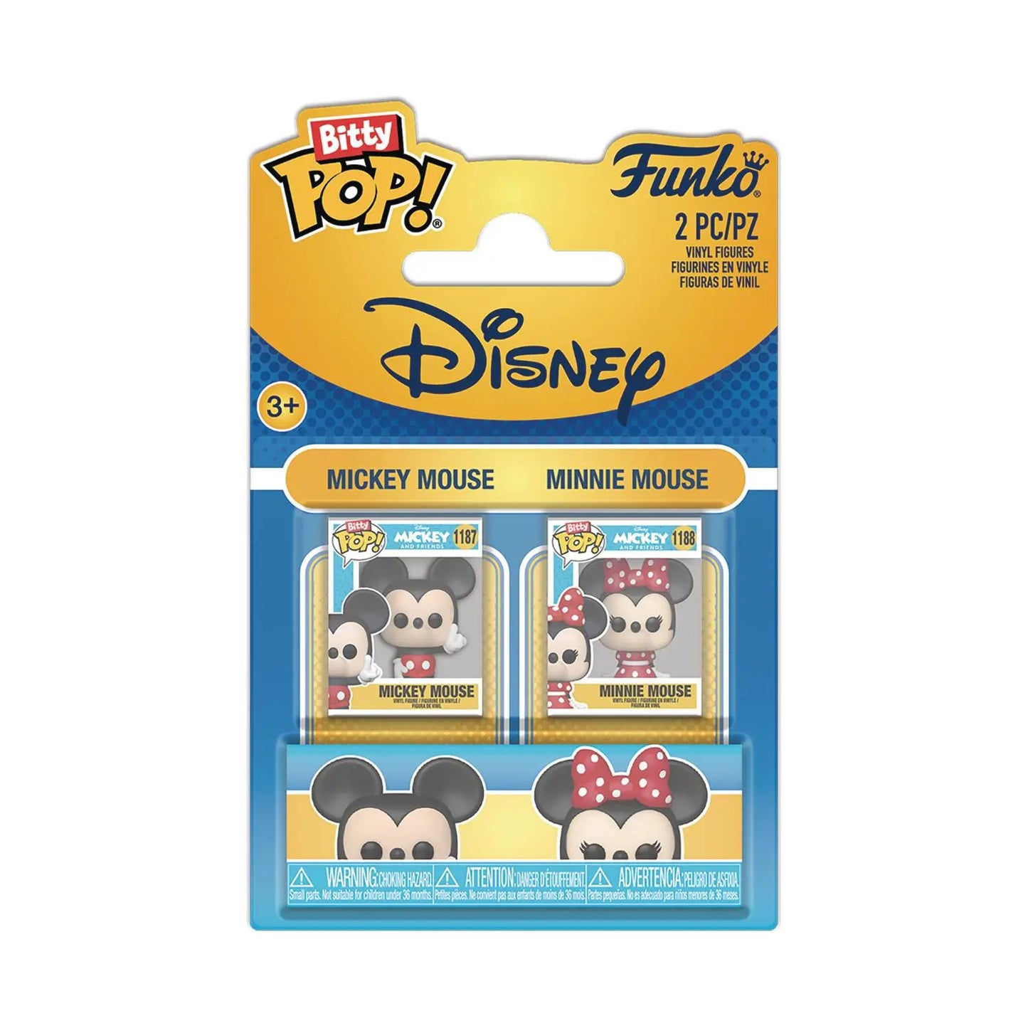 Funko Bitty Pop! - Mickey Mouse & Friends - Mickey Mouse & Minnie Mouse 2 pack - MOD Shop LLC