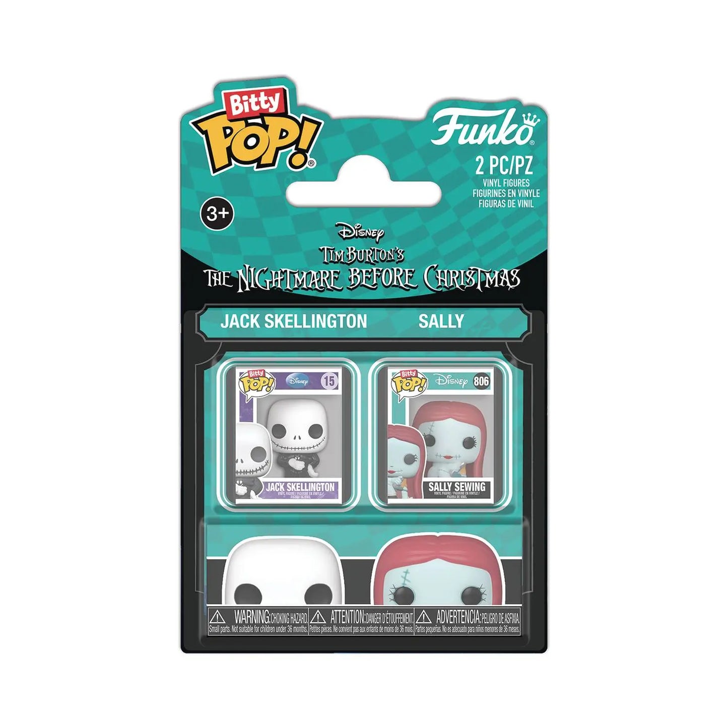 Funko Bitty Pop! - Nightmare Before Christmas - Jack & Sally 2 pack - MOD Shop LLC