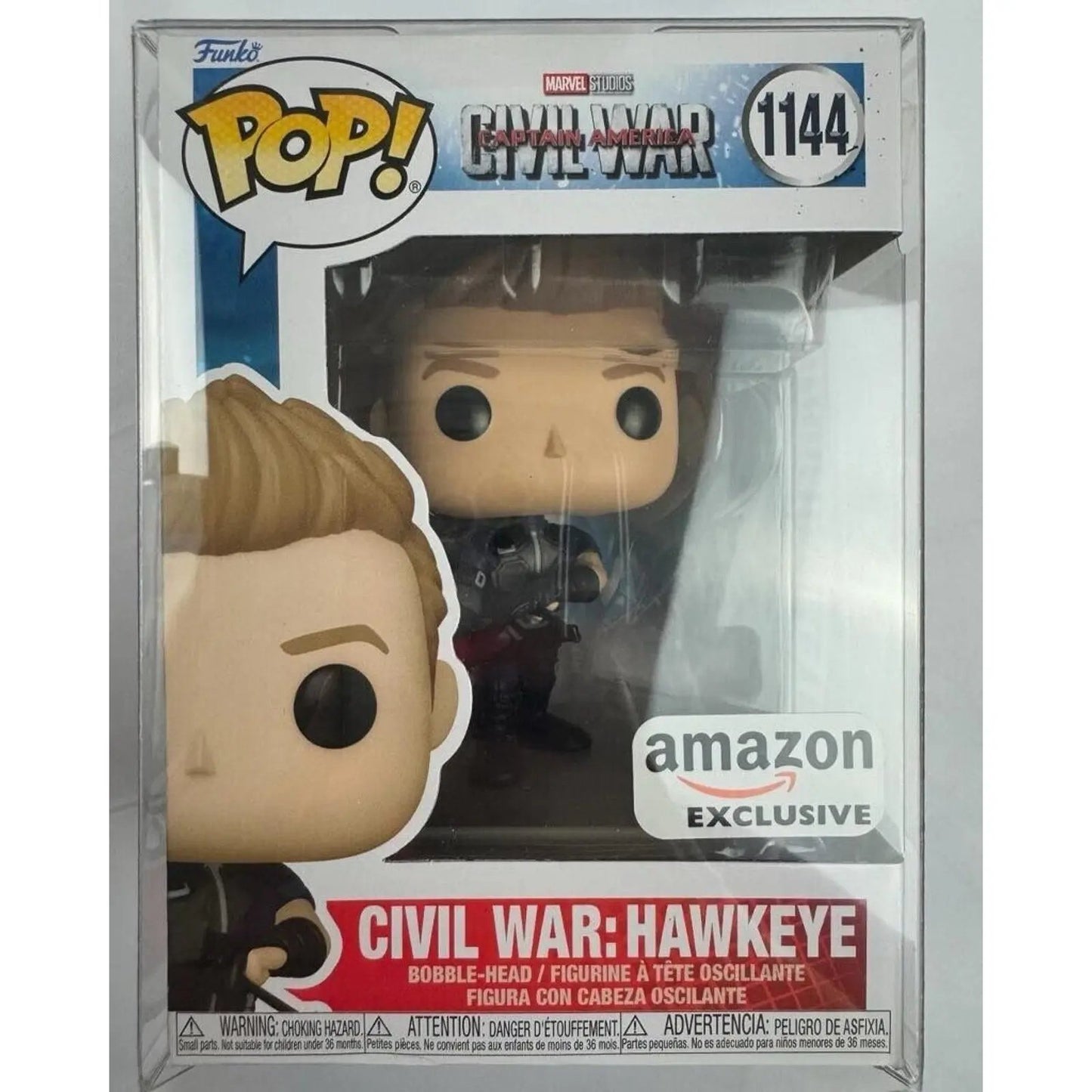 Funko Marvel Civil War: Hawkeye #1144 Amazon Exclusive in TitanShield Platinum - MOD Shop LLC