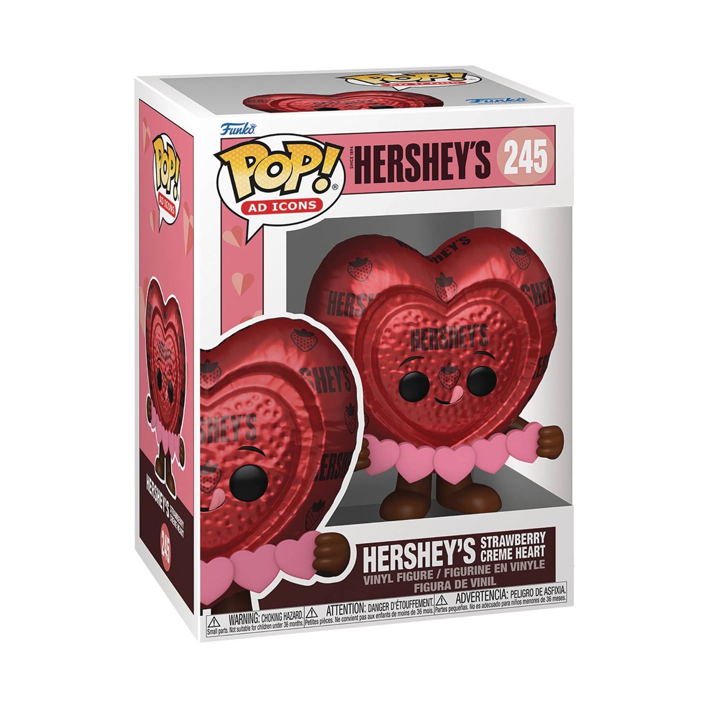 Funko Pop! - Ad Icons - Hershey Strawberry & Creme Heart 245 - MOD Shop LLC