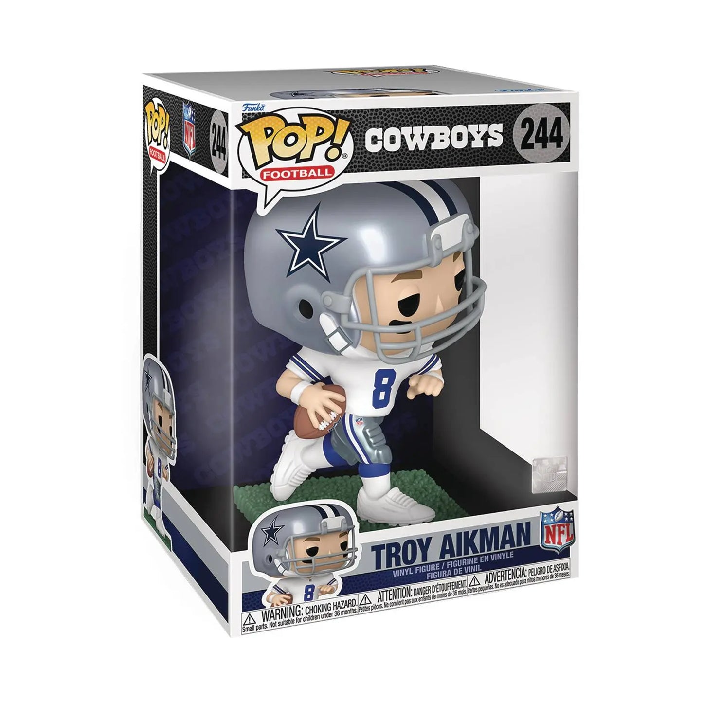 Funko Pop! - Jumbo - NFL Legends - Dallas Cowboys - Troy Aikman 244 10 inch Pop - MOD Shop LLC