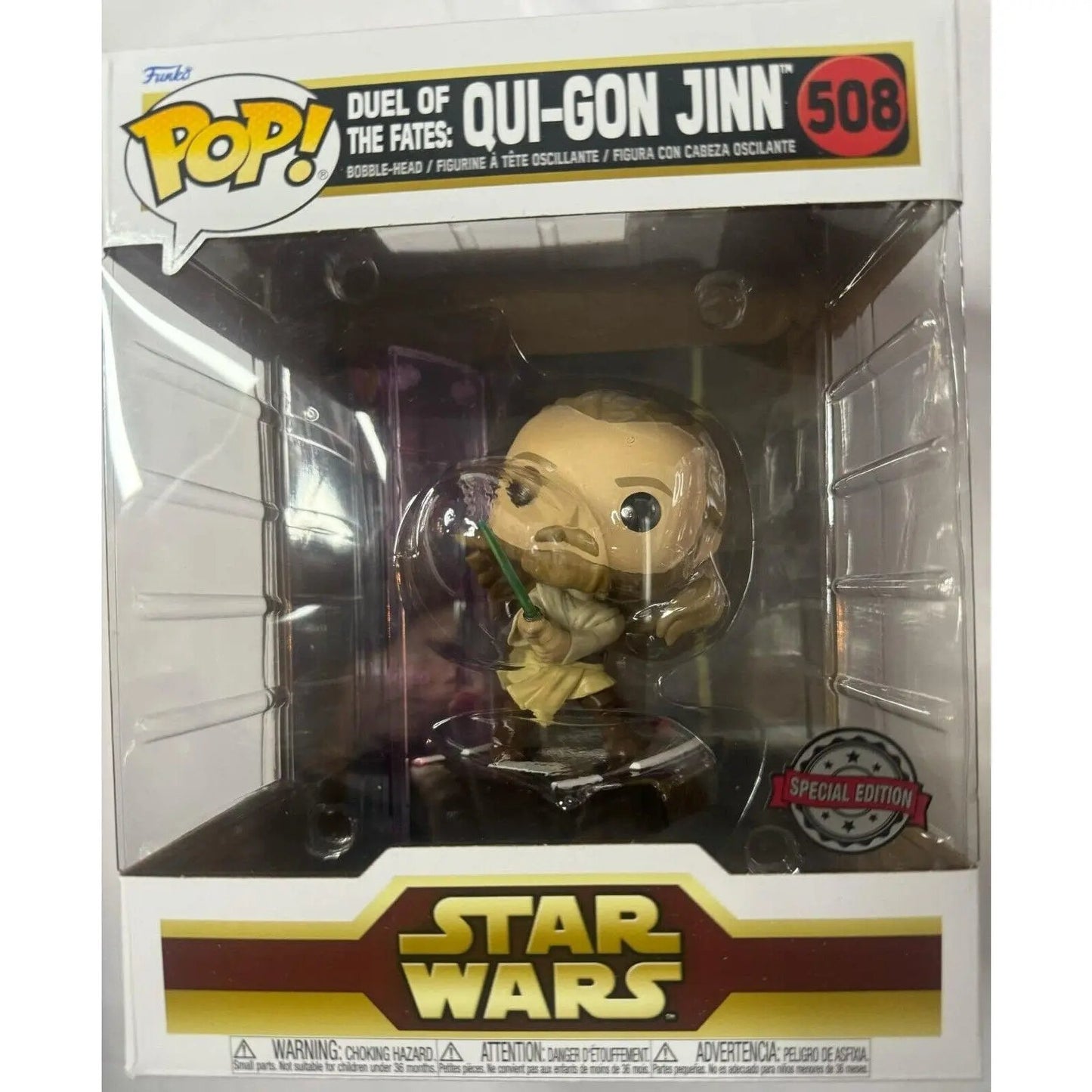 Funko Pop - Star Wars Duel of the Fates Qui - Gon Jinn 508 Amazon Vinyl Bobblehead - MOD Shop LLC