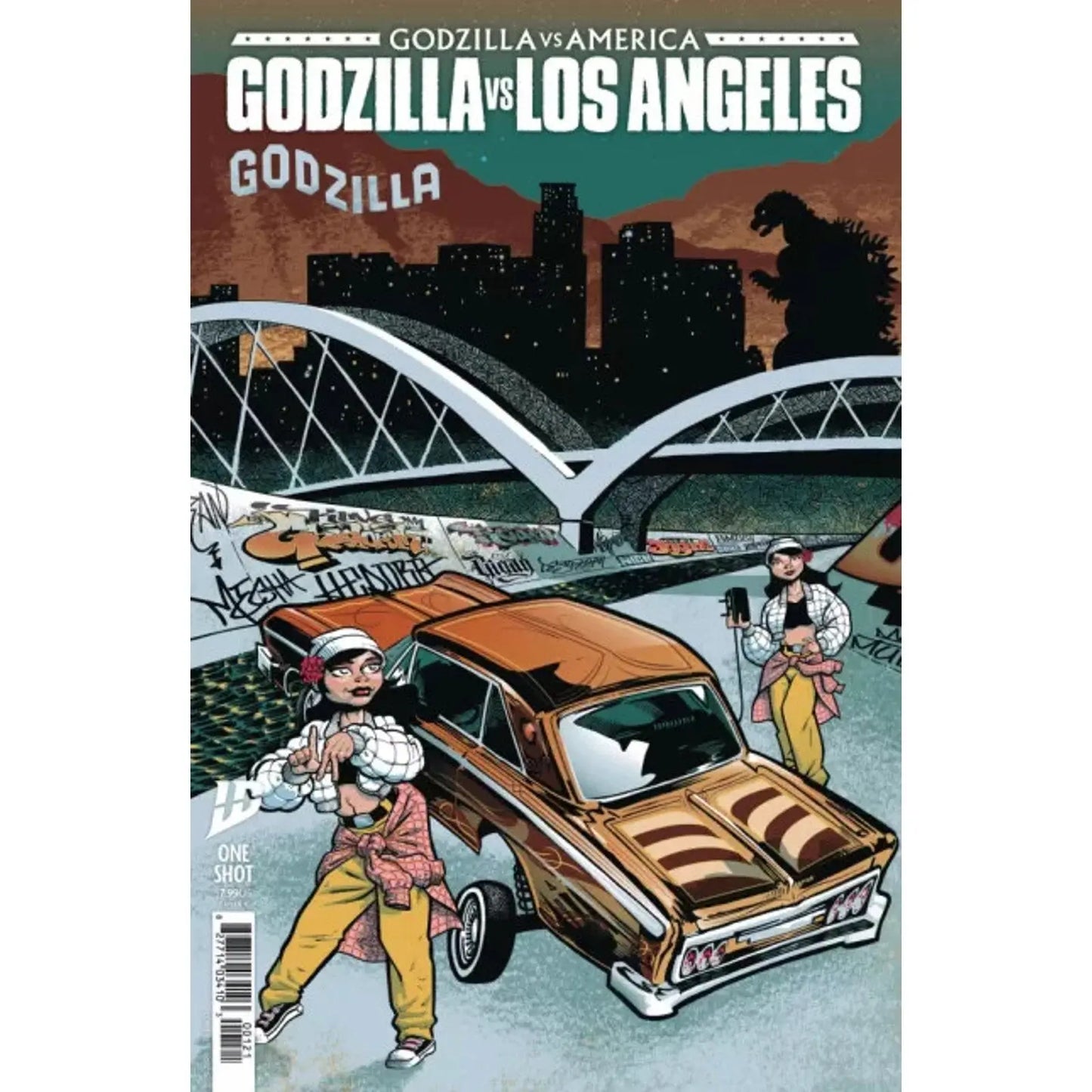 Godzilla Vs. America: Godzilla Vs. Los Angeles 1B J. Gonzo Variant - MOD Shop LLC