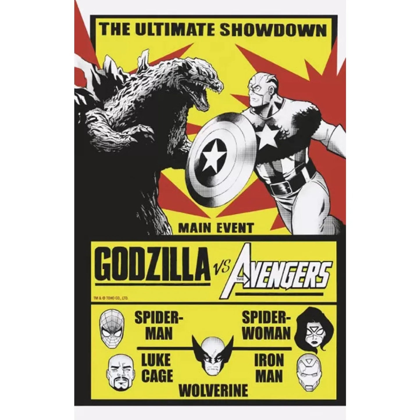 Godzilla vs. Avengers 1D Lee Garbett Versus Variant - MOD Shop LLC