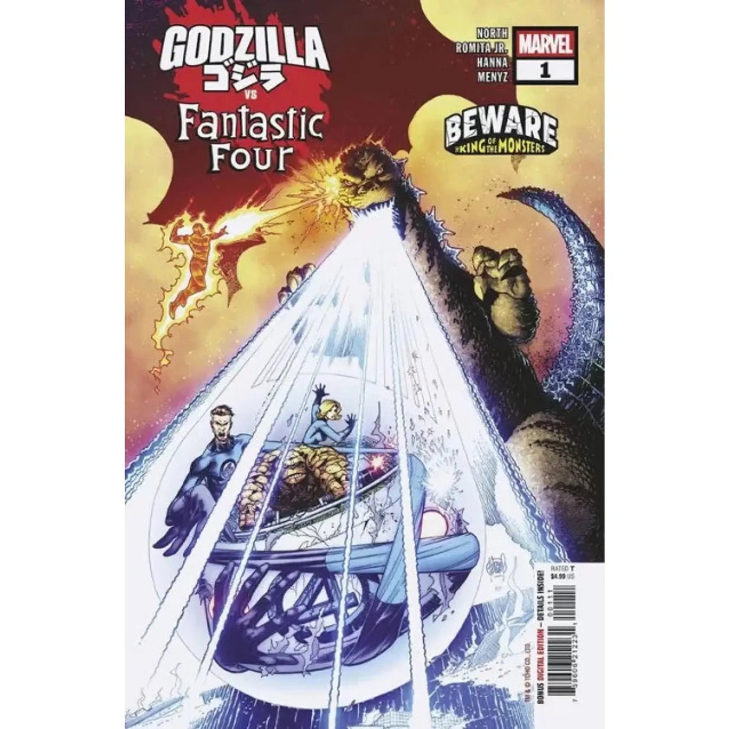 Godzilla vs. Fantastic Four 1A Adam Kubert Regular - MOD Shop LLC
