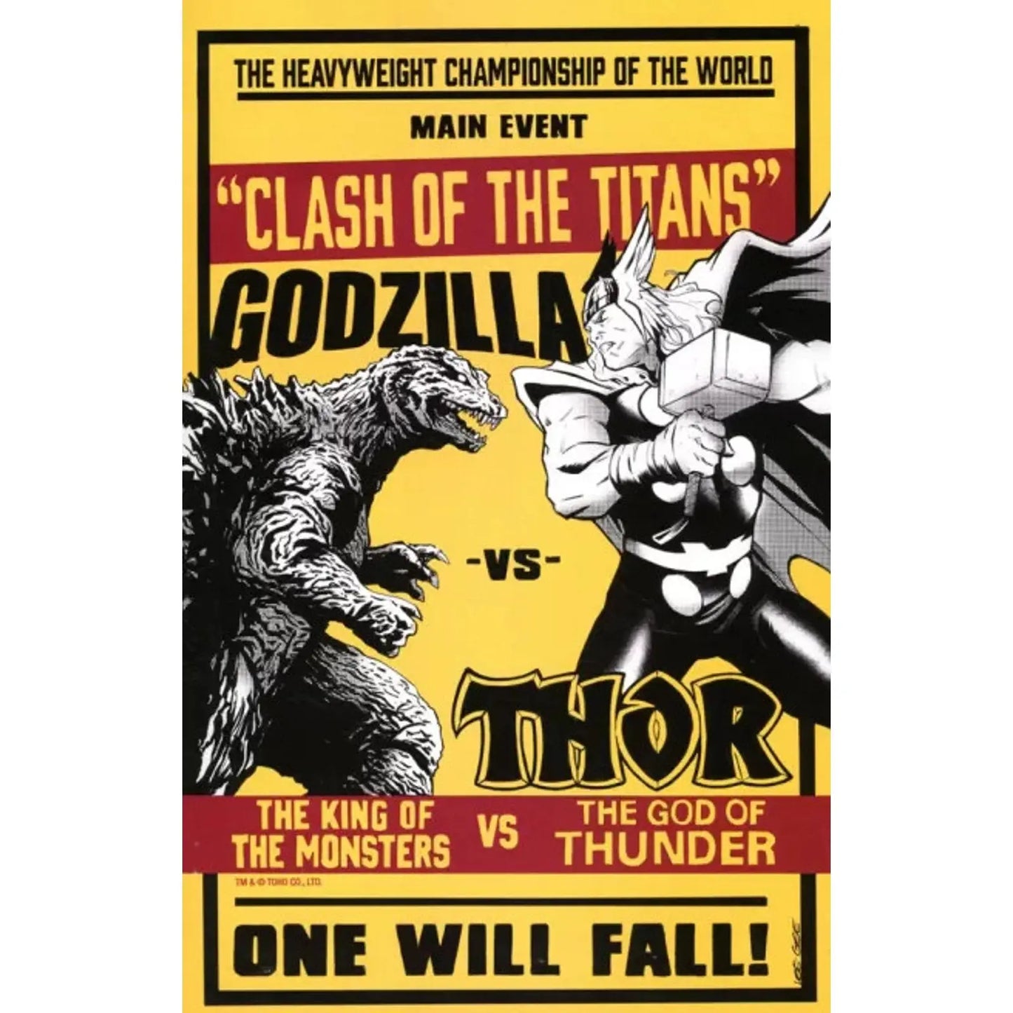 Godzilla Vs. Thor 1D Lee Garbett Versus Variant - MOD Shop LLC