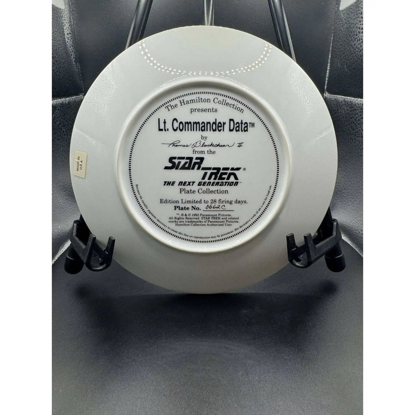 Hamilton Collection Star Trek The Next Generation Lt. Commander Data Ltd Ed - MOD Shop LLC