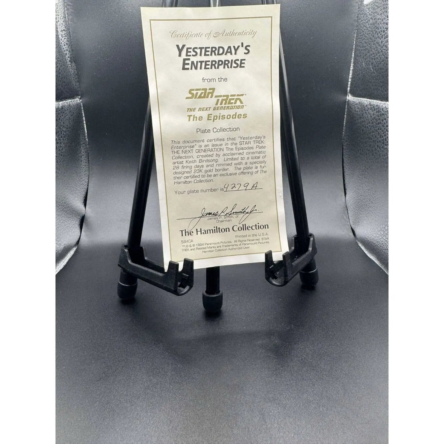 Hamilton Collection Star Trek The Next Generation Yesterday's Enterprise Ltd Ed - MOD Shop LLC