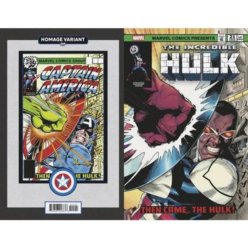 Incredible Hulk #21 Captain America Sam Wilson Homage Variant - MOD Shop LLC