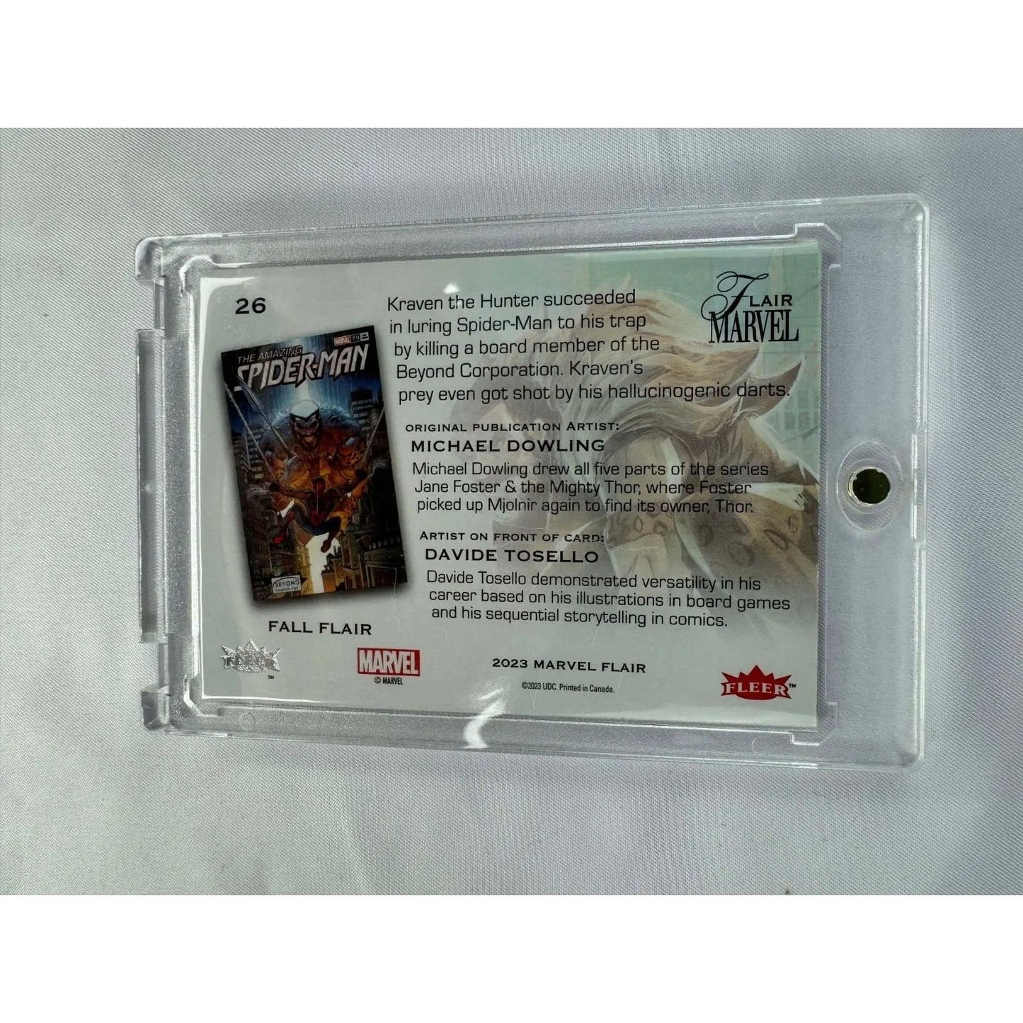 Kraven 2023 Fleer Flar Fall Flair Parallel Marvel Universe 182/299 Card 26 - MOD Shop LLC