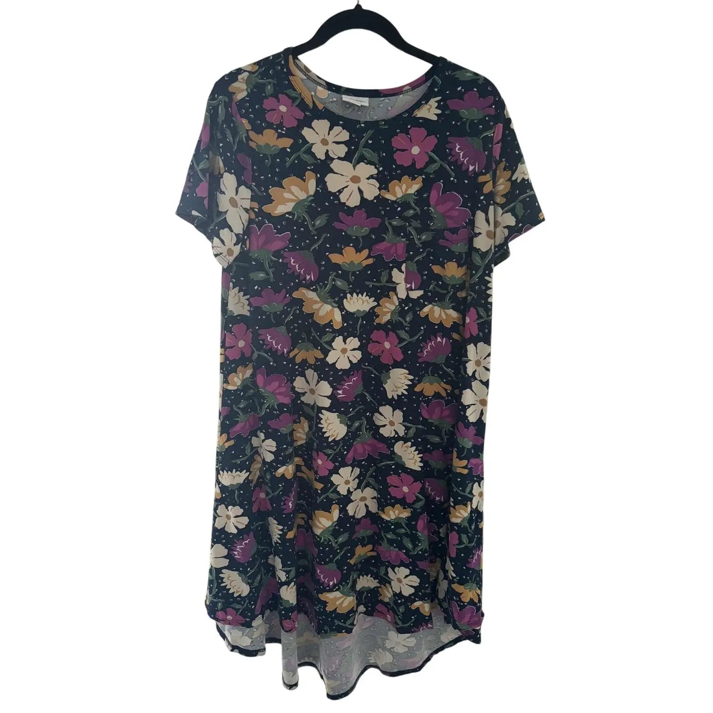 LuLaRoe Carly Dress – Floral Print, Size M (Preowned, Excellent Condition) - MOD Shop LLC