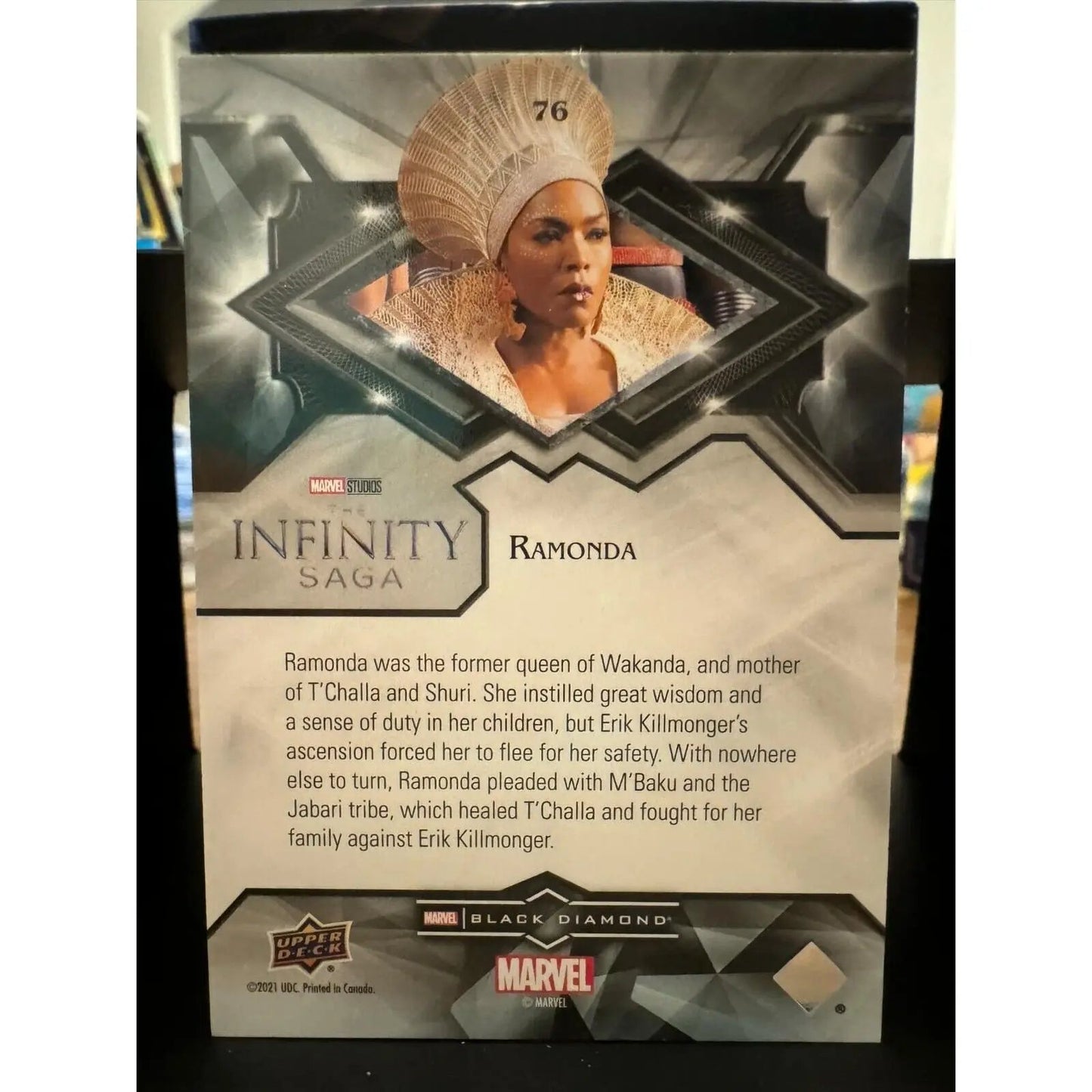 Marvel Black Diamond #76 Angela Bassett as Ramonda 42/149 - MOD Shop LLC