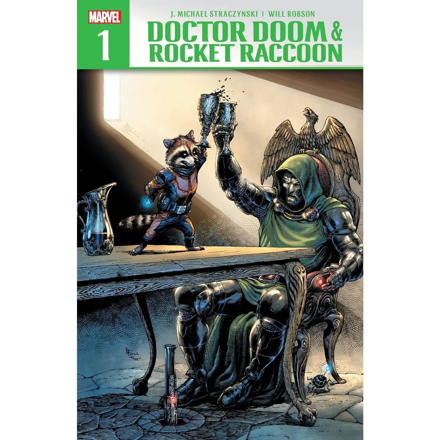 Marvel Comics - Doctor Doom & Rocket Raccoon #1 Base Cover - MOD Shop LLC