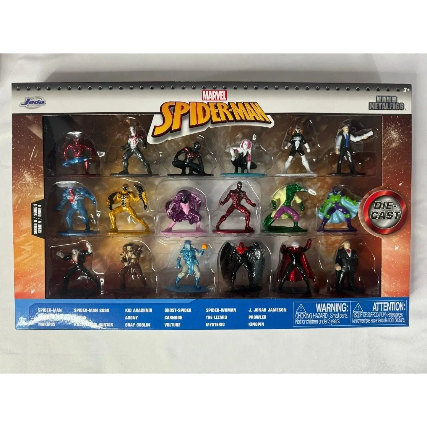 Marvel Spider - Man Nano Metalfigs 18 - Pack Collector's Set Original Box - MOD Shop LLC