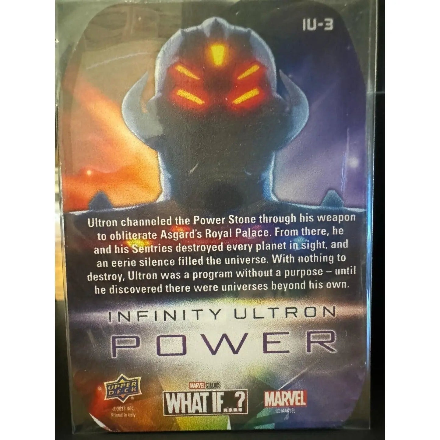 Marvel What If...? Infinity Ultron Power Stone IU - 3 METAL SLAB CARD - MOD Shop LLC