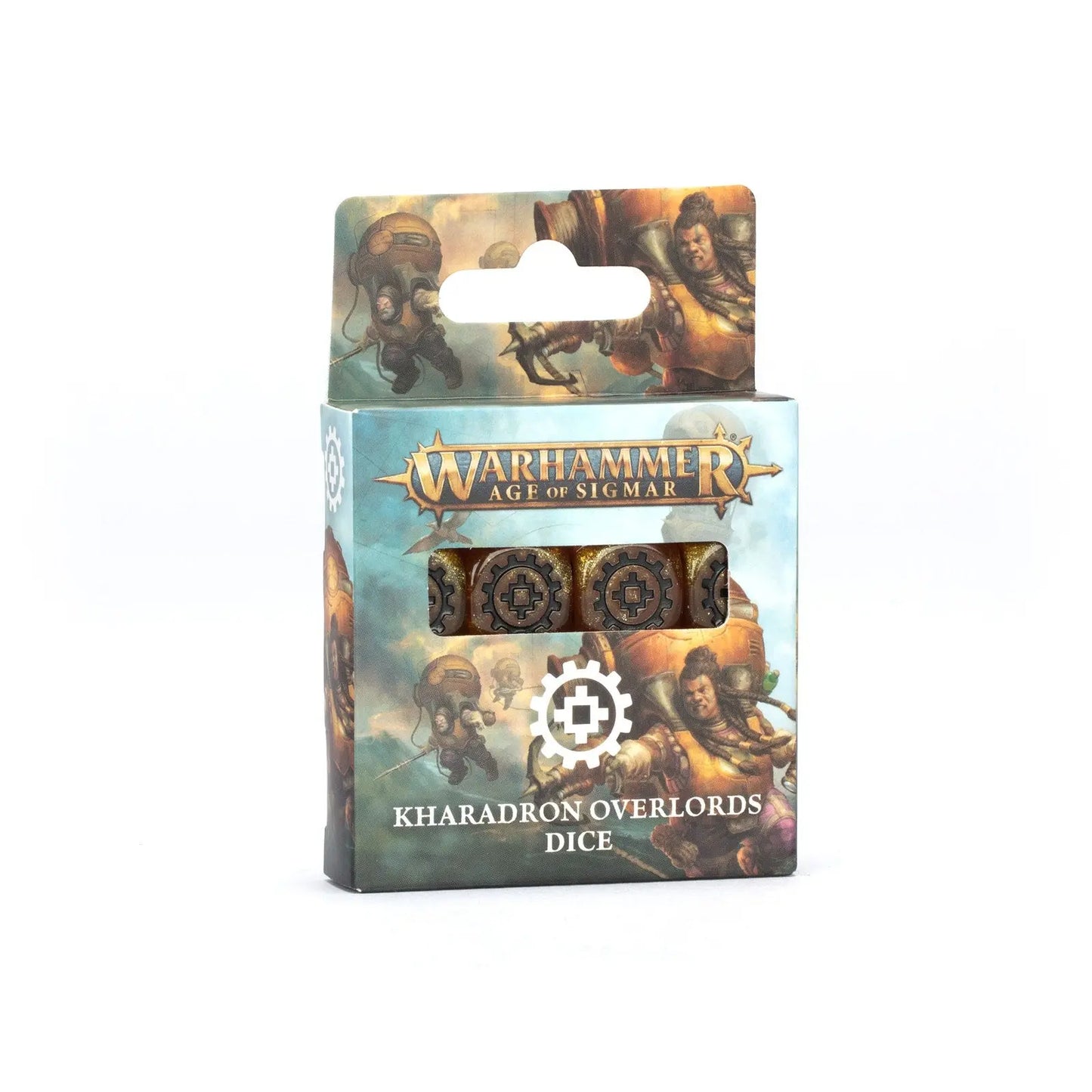 *PREORDER REL 8.02.2025* Warhammer Age of Sigmar Kharadron Overlords Themed Dice Set - Official Games Workshop Gaming Dice - MOD Shop LLC