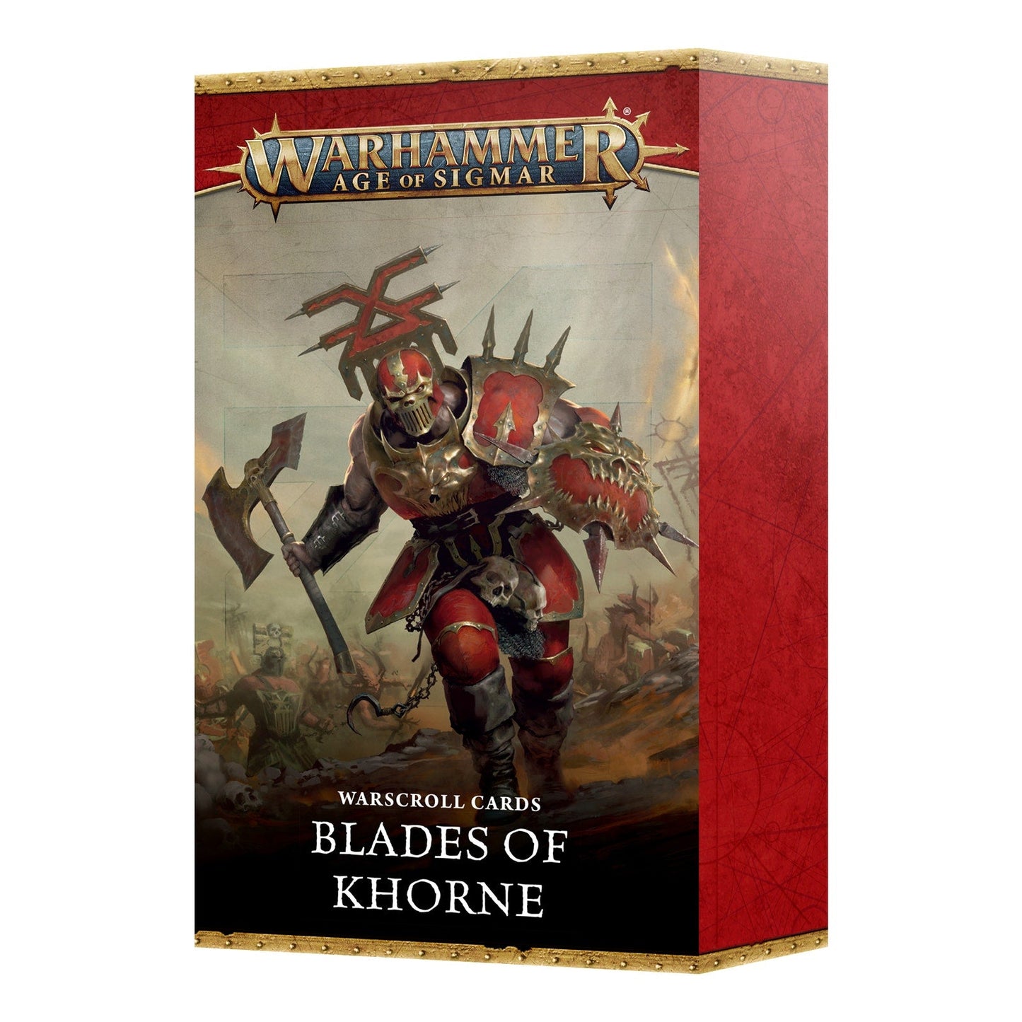 *PREORDER RELEASE 8.02.2025* Warhammer Age of Sigmar Warscroll Cards: Blades of Khorne - Essential Battle Reference Deck - MOD Shop LLC