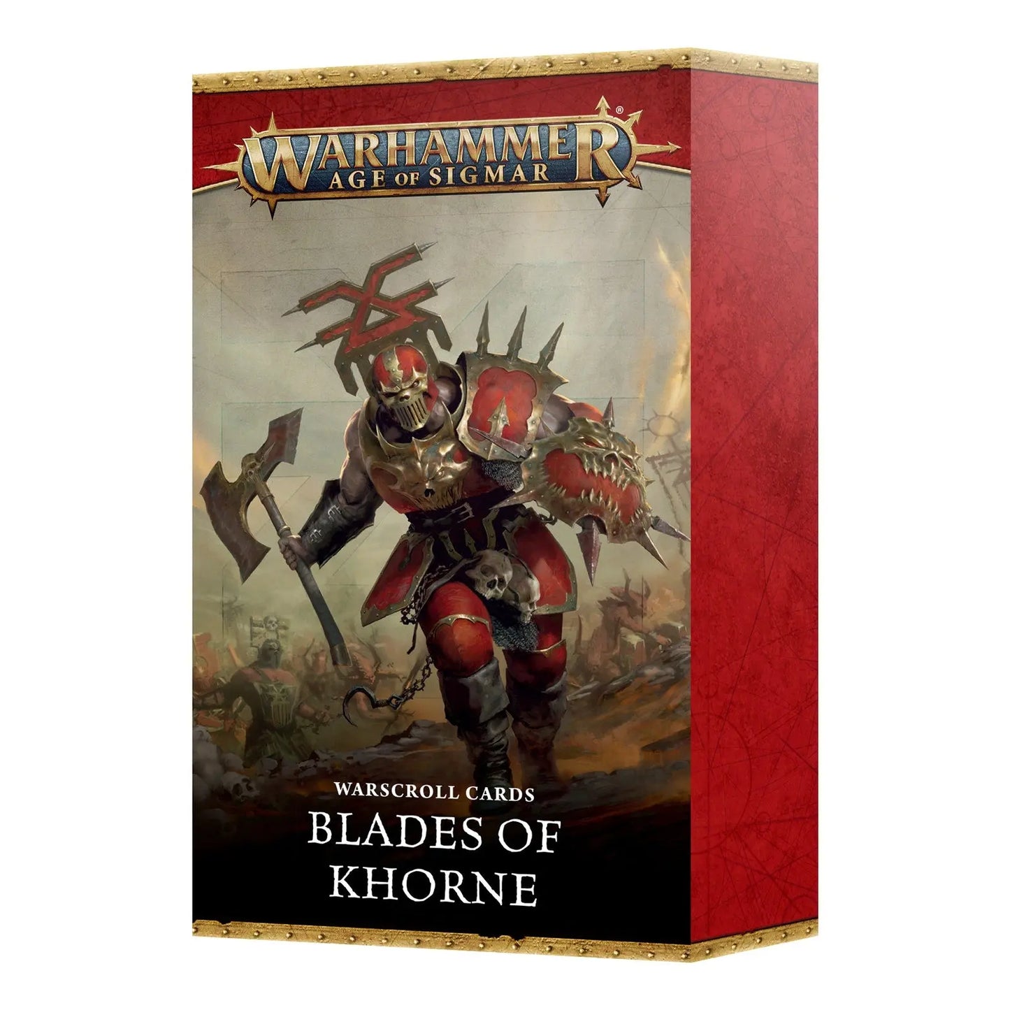 *PREORDER RELEASE 8.02.2025* Warhammer Age of Sigmar Warscroll Cards: Blades of Khorne - Essential Battle Reference Deck - MOD Shop LLC