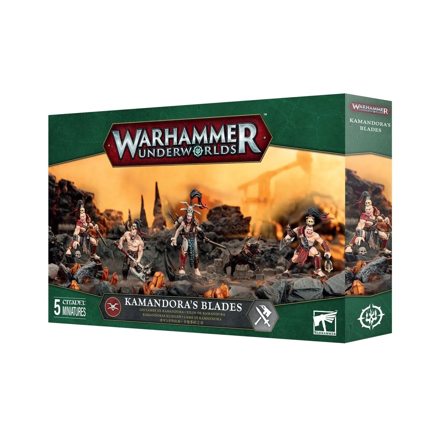 *PREORDER RELEASE 8.02.2025* Warhammer Underworlds: Kamandora's Blades - Khorne Strike Warband (5 Miniatures) | Games Workshop - MOD Shop LLC