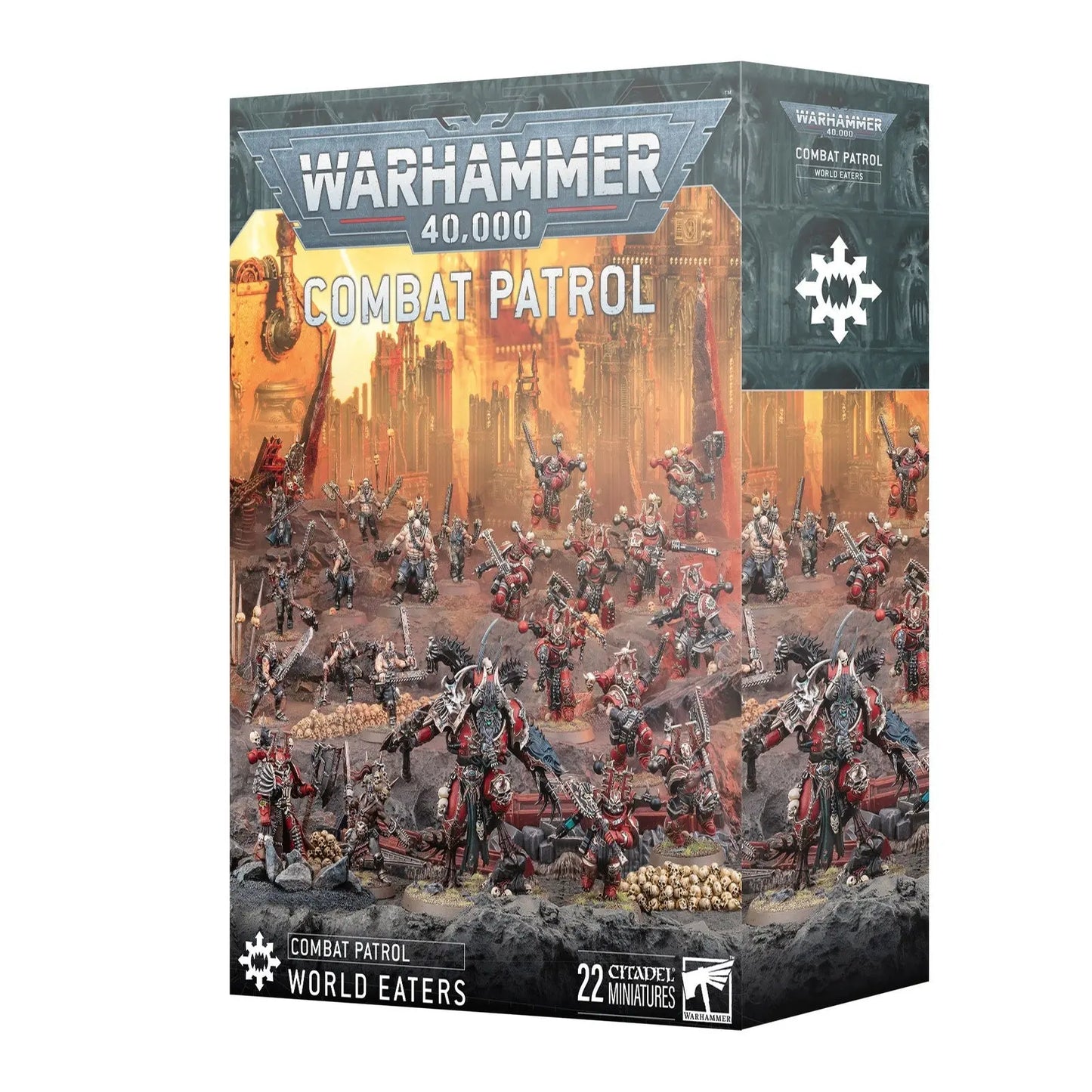 *PREORDER - RELEASTE 5/10/25* Warhammer 40,000 Combat Patrol: World Eaters - Complete 22 - Miniature Starter Army Box Set for Blood - Hungry Khorne Warriors - MOD Shop LLC