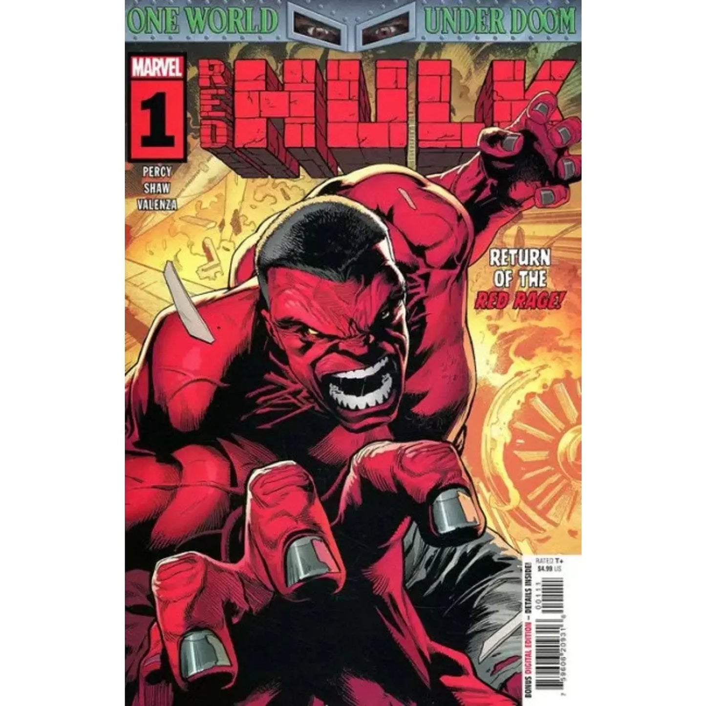 Red Hulk 1A Geoff Shaw Regular - MOD Shop LLC