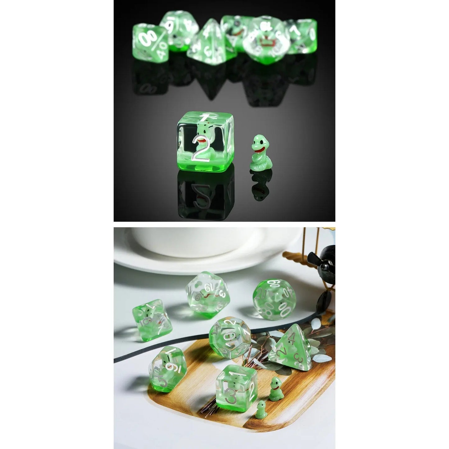Resin Dice - Snake - 7 pc Set - MOD Shop LLC
