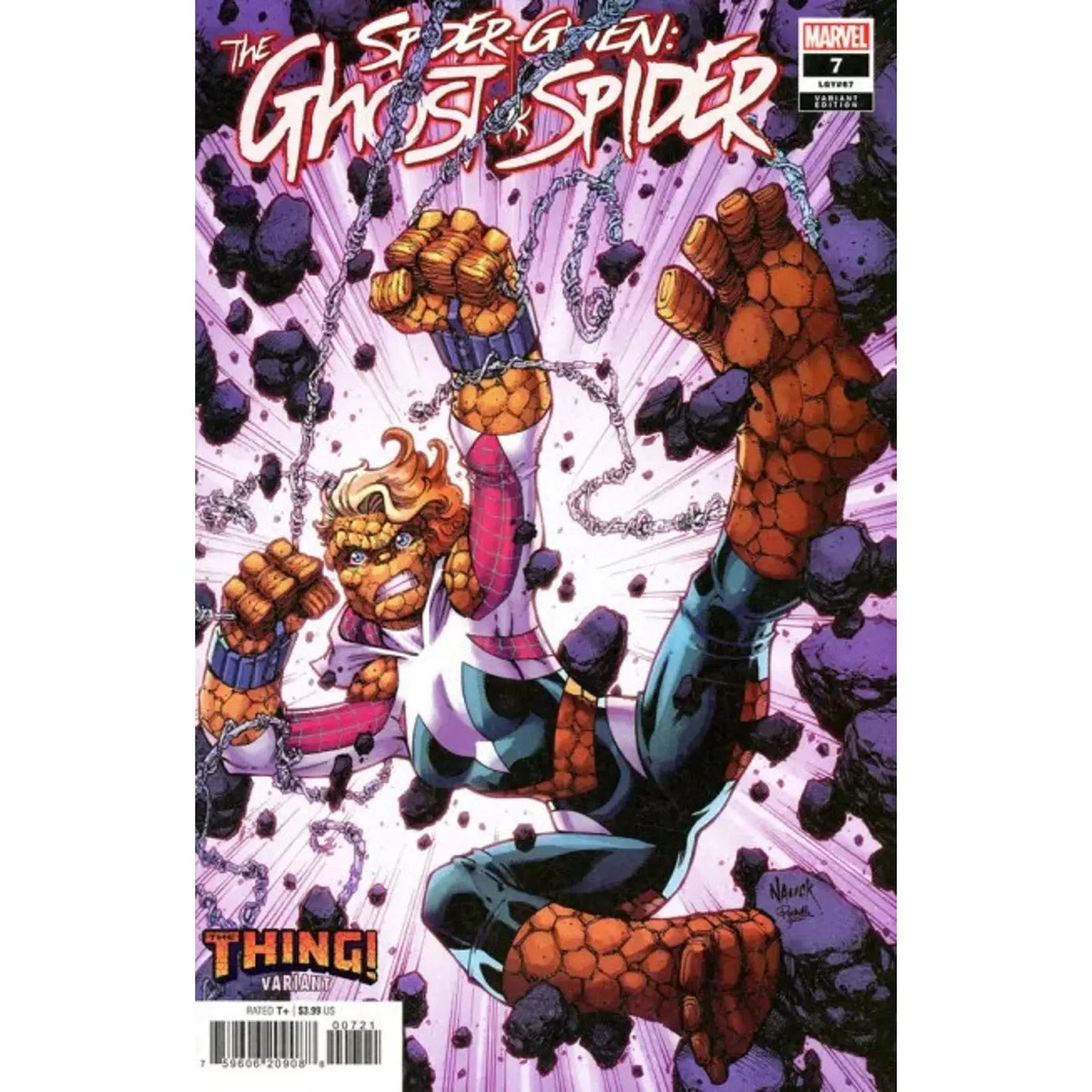 Spider - Gwen: Ghost - Spider, Vol. 2 7B Todd Nauck The Thing Variant - MOD Shop LLC