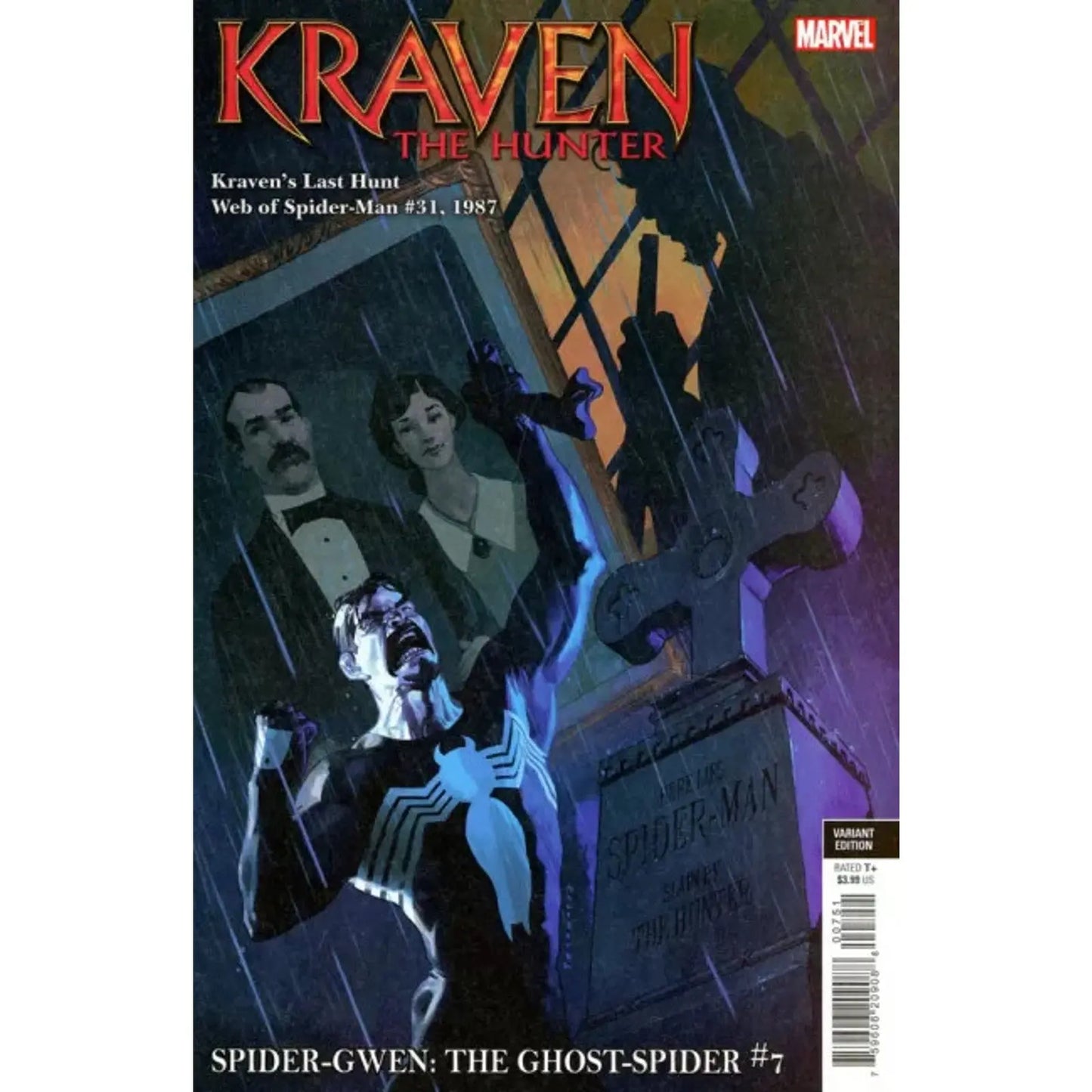 Spider - Gwen Ghost - Spider Vol 2 7E Josemaria Casanovas Kraven The Hunter Variant - MOD Shop LLC