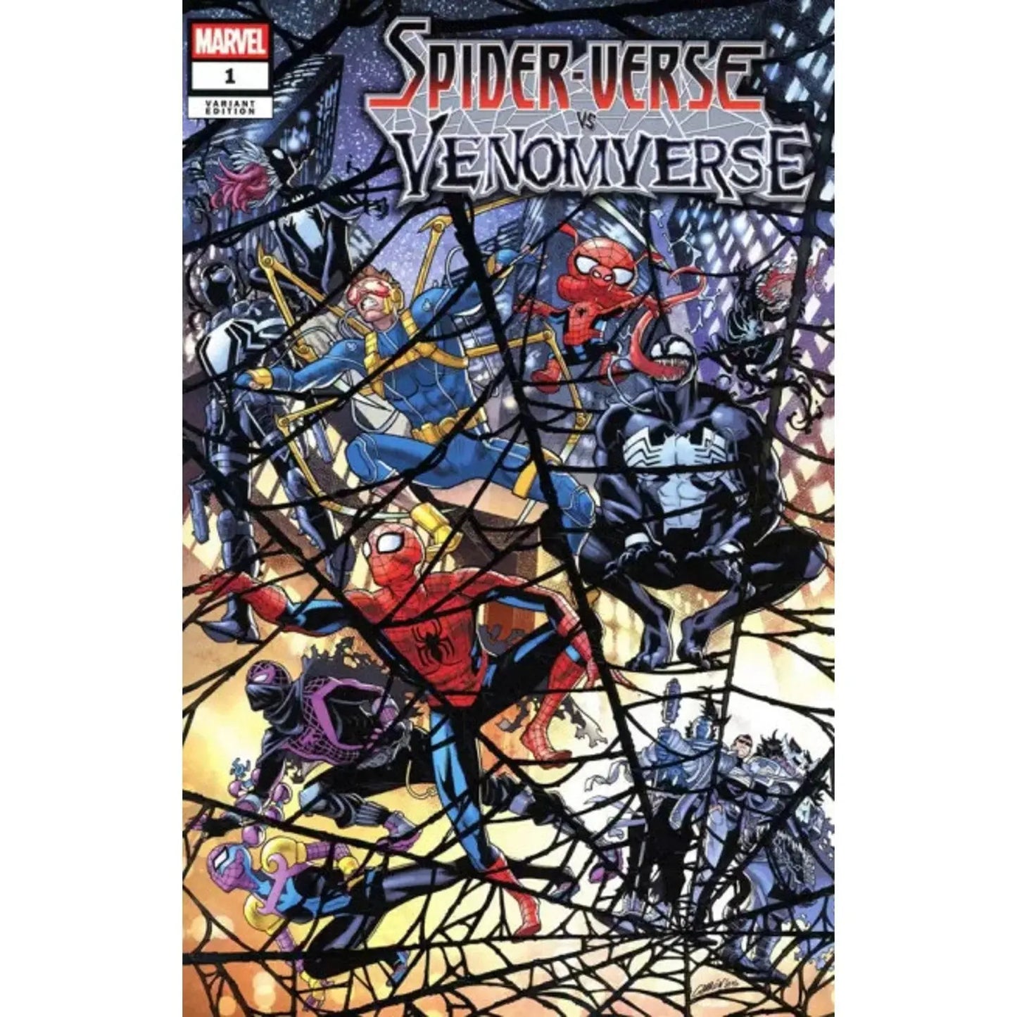 Spider - Verse vs. Venomverse 1C Javier Garrón Foil Variant - MOD Shop LLC