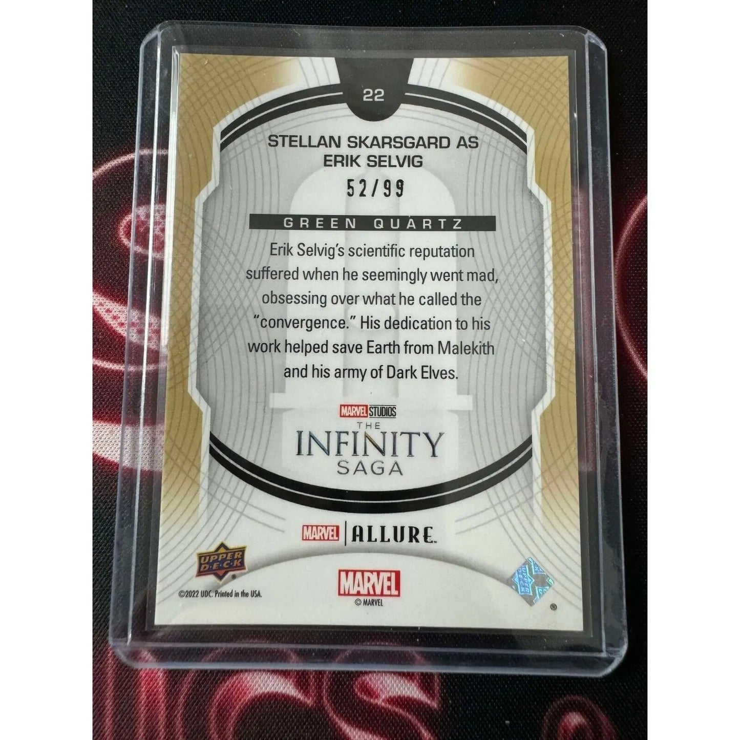 Stellan Skarsgard as Erik Selvig Marvel Allure Green Quartz 52/99 - MOD Shop LLC