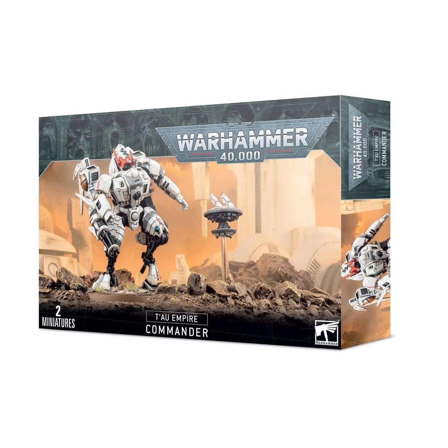 T'au Empire Commander Battlesuit Set | Warhammer 40,000 Tabletop Miniatures | 2 - Model Combat Suit Kit - MOD Shop LLC
