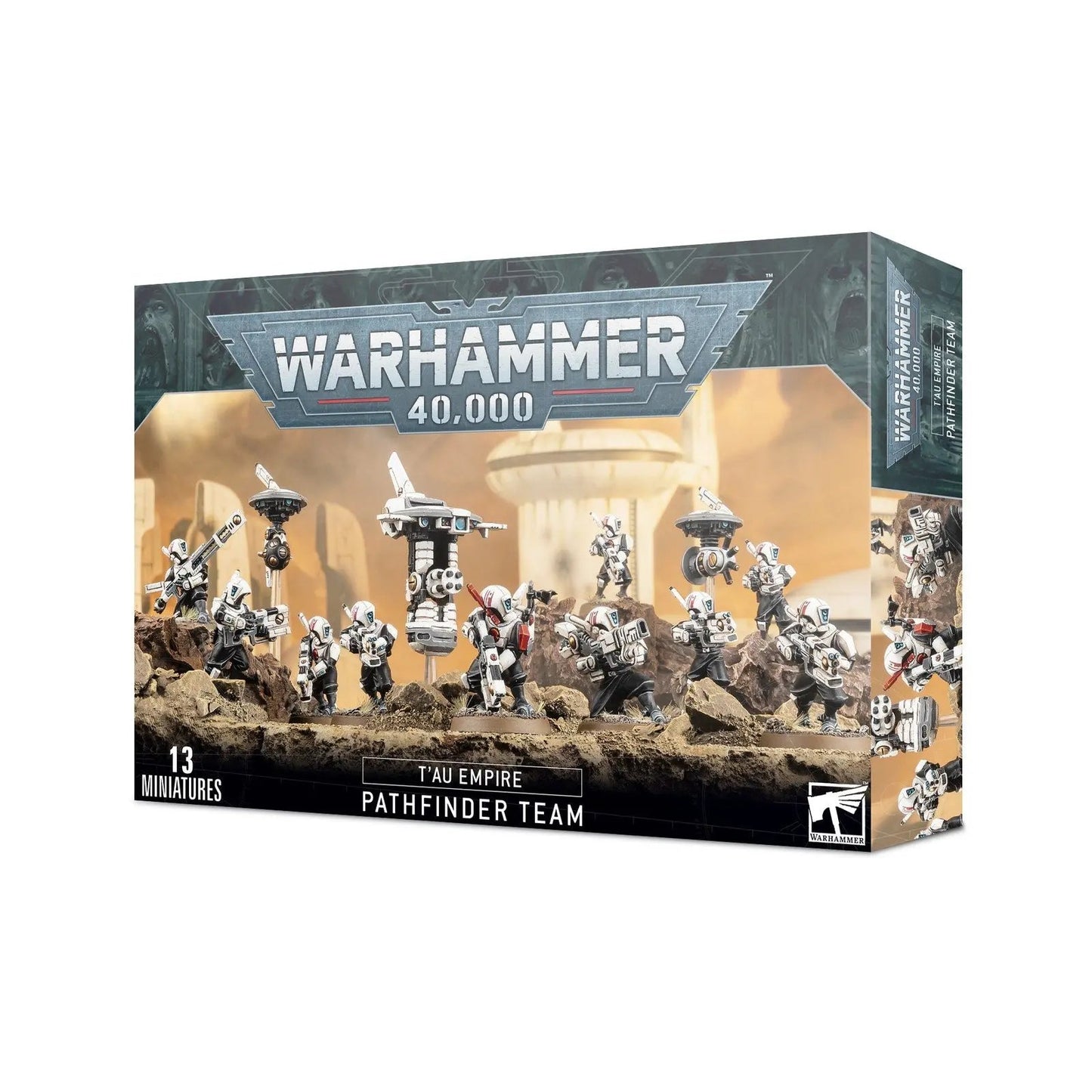T'au Empire Pathfinder Team Combat Squad Box Set - 13 Miniature Figures - Warhammer 40,000 Greater Good Specialists - MOD Shop LLC