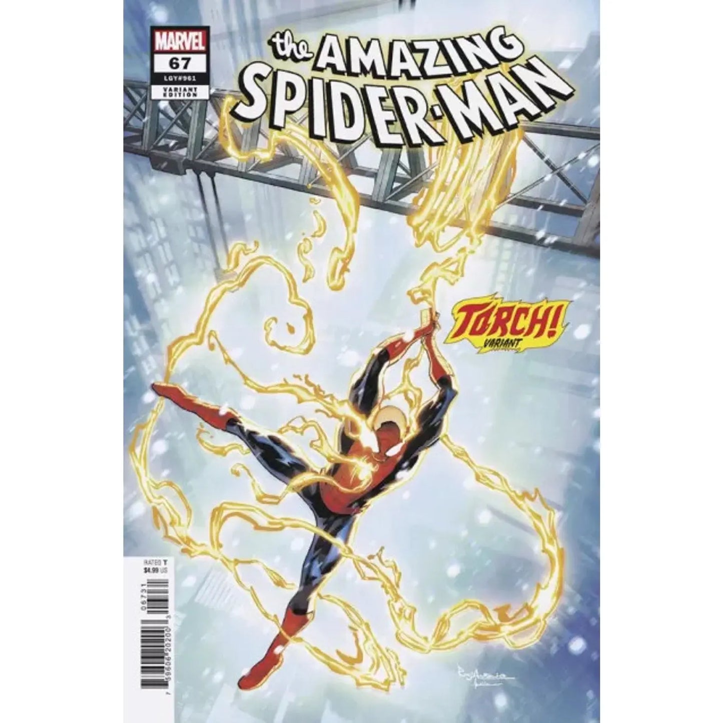 The Amazing Spider - Man, Vol. 6 67C Roge Antonio Torch! Variant - MOD Shop LLC