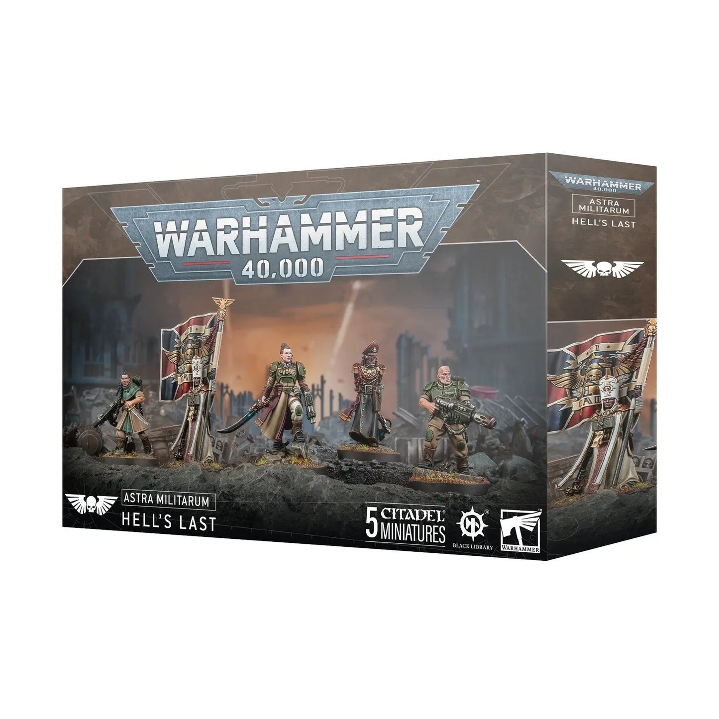Warhammer 40,000 Astra Militarum Hell's Last Command Squad - 5 Miniatures - MOD Shop LLC