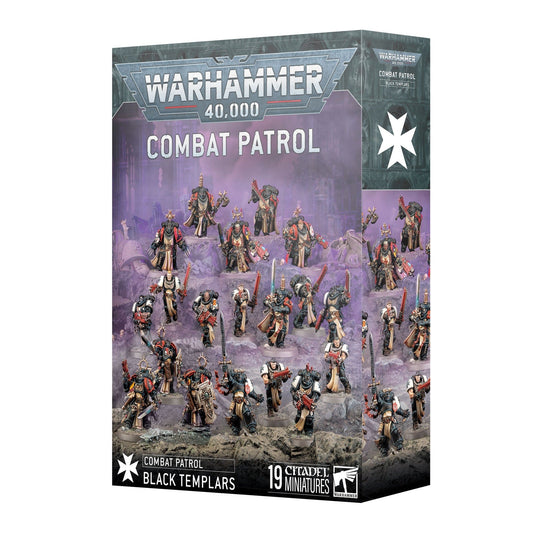 Warhammer 40,000 Combat Patrol: Black Templars - 19 Citadel Miniatures Army Starter Set - MOD Shop LLC