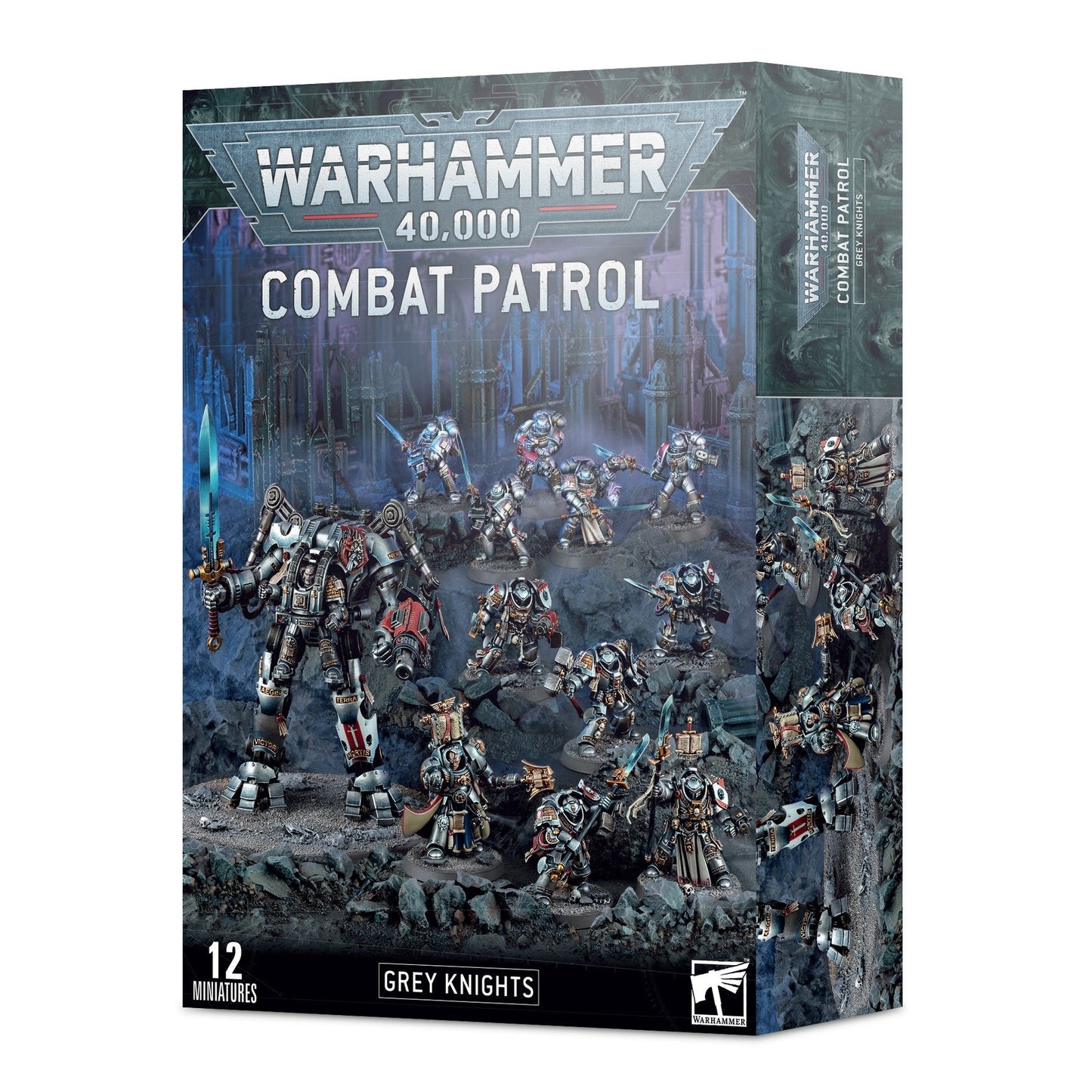 Warhammer 40,000 Combat Patrol: Grey Knights - 12 Miniatures Daemon Hunter Army Starter Set | Games Workshop - MOD Shop LLC