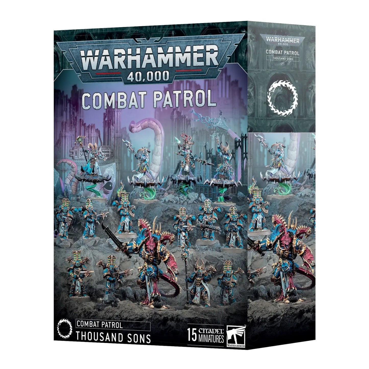 Warhammer 40,000 Combat Patrol: Thousand Sons - 15 Miniatures Army Starter Set | Chaos Space Marines | Games Workshop - MOD Shop LLC