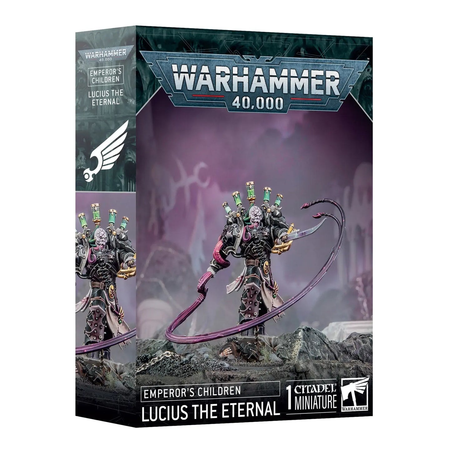 Warhammer 40,000: Emperor's Children Lucius the Eternal - Elite Champion Miniature Figure (Citadel, Games Workshop) - MOD Shop LLC