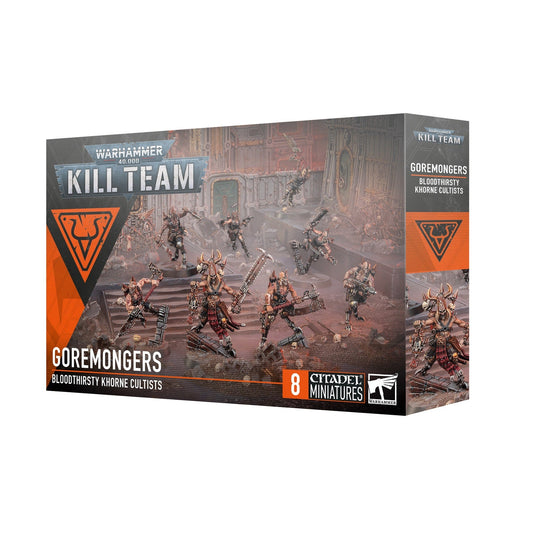 Warhammer 40,000 Kill Team: Goremongers - Bloodthirsty Khorne Cultists (8 Miniatures + Tokens) - MOD Shop LLC